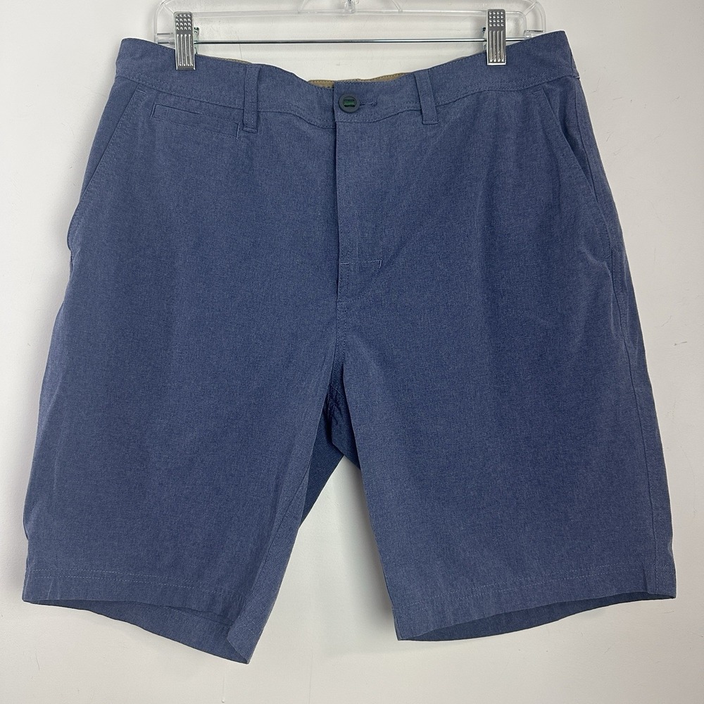 Orvis Lightweight Tech Cargo Shorts Men's 34 Blue Stretch Hiking Outdoor‎